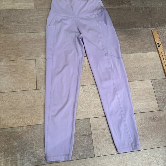 PAPAYA ACTIVE WOMENS PURPLE LARGE LEGGINGS - Picture 1 of 7